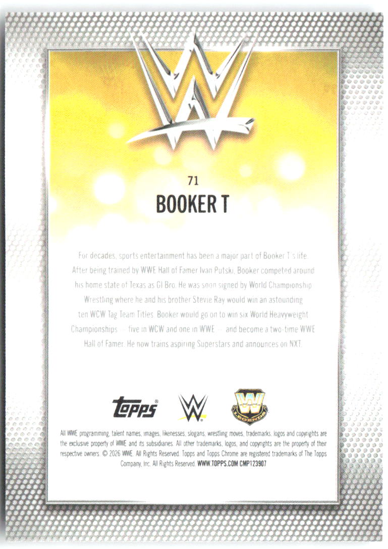 Booker T Topps Chrome WWE - X-Fractor 71 2026
