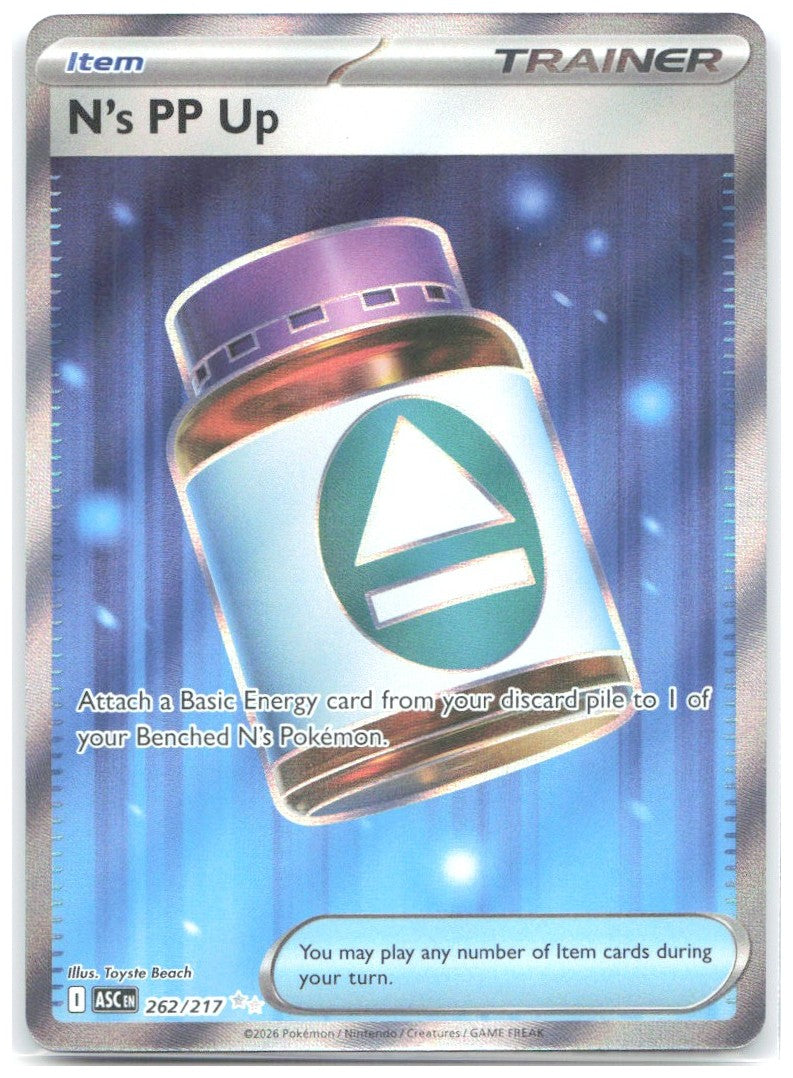 N's PP Up Holo Ultra Rare ME Ascended Heroes 262/217 NM Toyste Beach