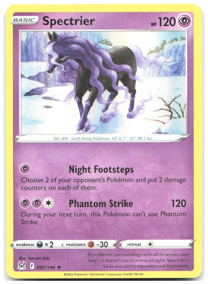 Spectrier Holo Rare SWSH11 Lost Origin 081/196 NM Narumi Sato