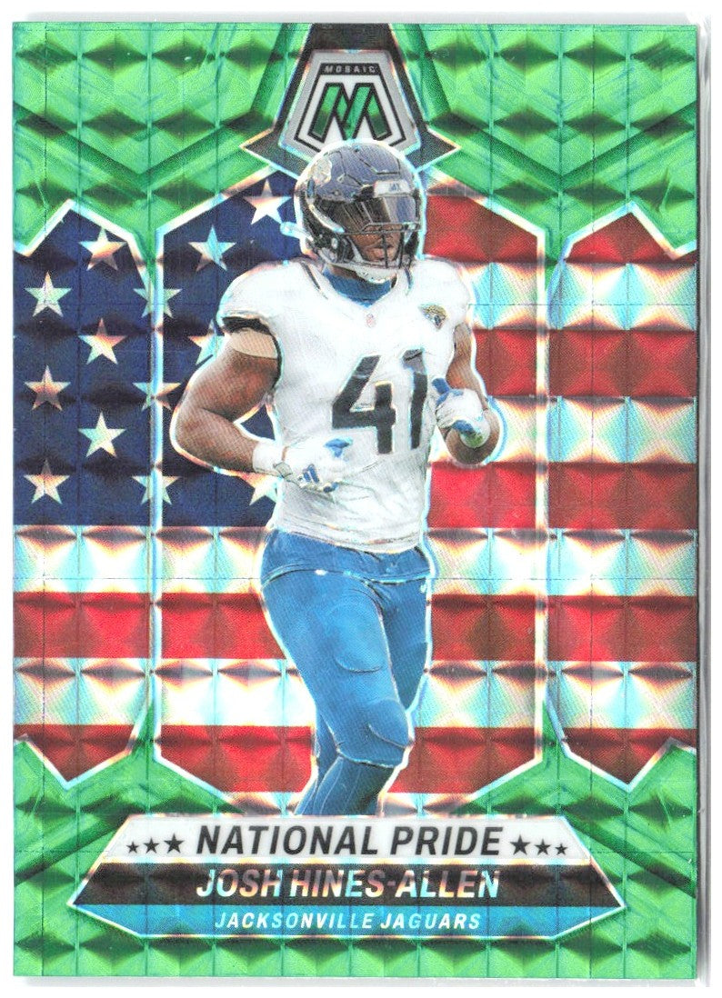 Josh Hines-Allen Panini Mosaic - Mosaic Green 268 2024 Jacksonville Jaguars