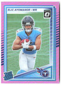 Elic Ayomanor Donruss Optic Rated Rookies Preview Pink 339 2025 Tennessee Titans