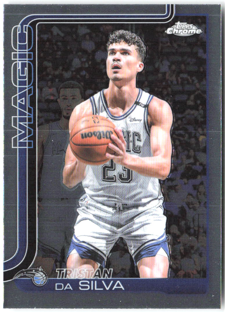 Tristan da Silva Topps Chrome 173 2025-26 Orlando Magic