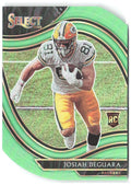 Josiah Deguara Panini Select Neon Green Prizm Die Cut 400 2020 Green Bay Packers