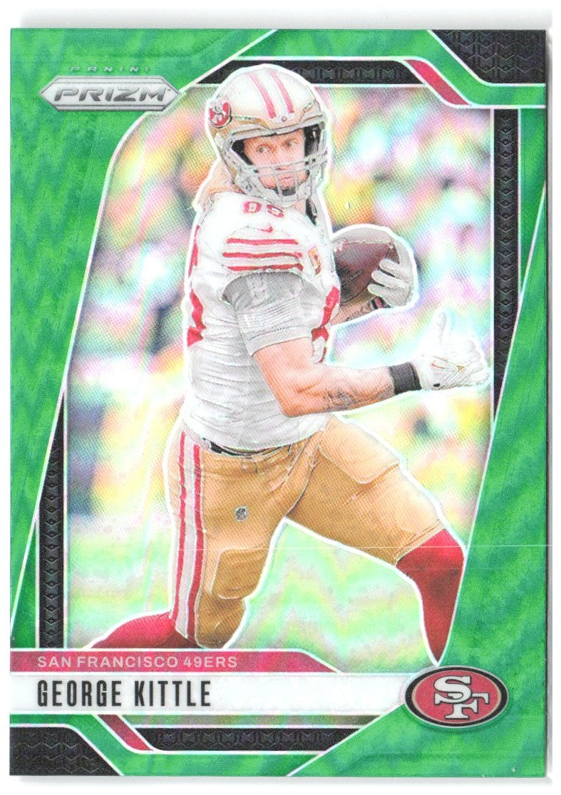 George Kittle Panini Prizm - Green 253 2024 San Francisco 49ers