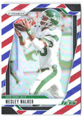 Wesley Walker Panini Prizm - Red White and Blue 230 2024 New York Jets