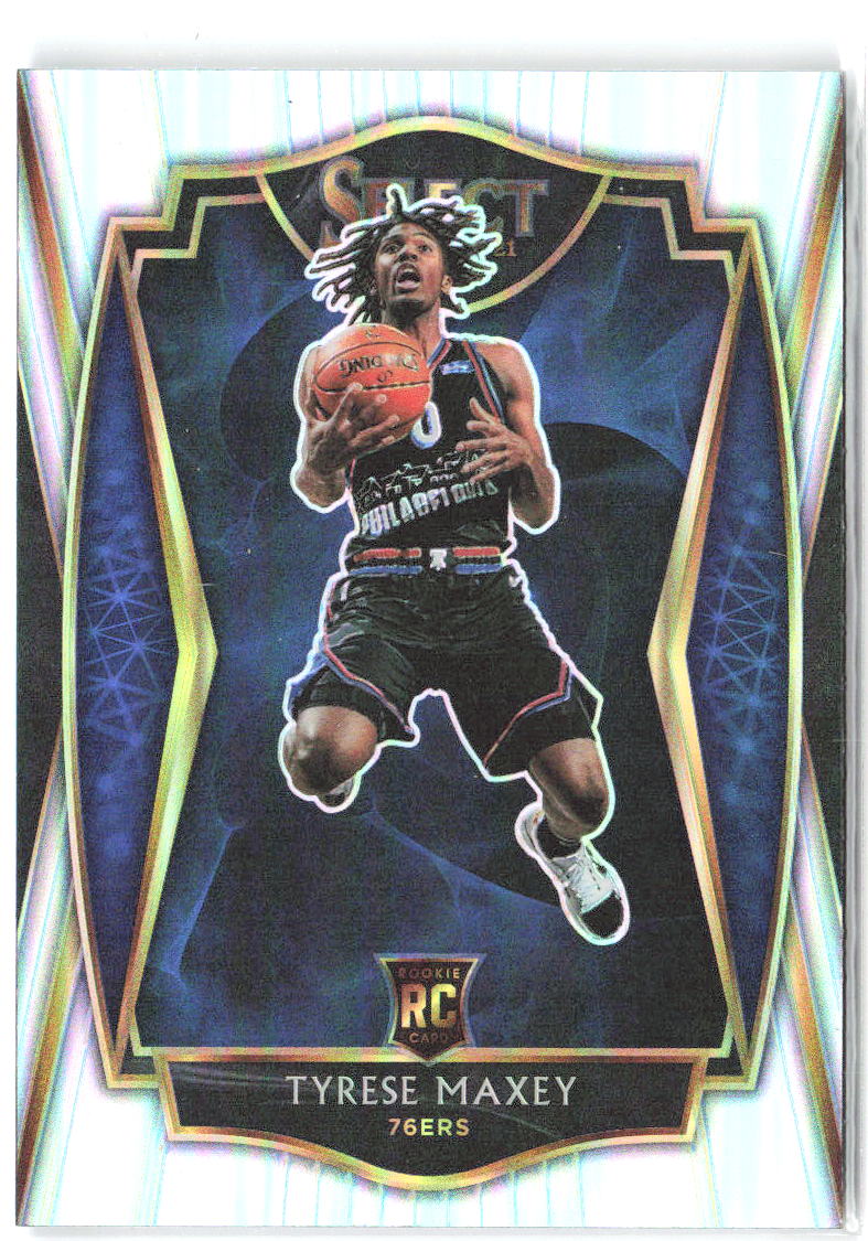 Tyrese Maxey Panini Select - Silver Prizms 174 2020-21 Philadelphia 76ers