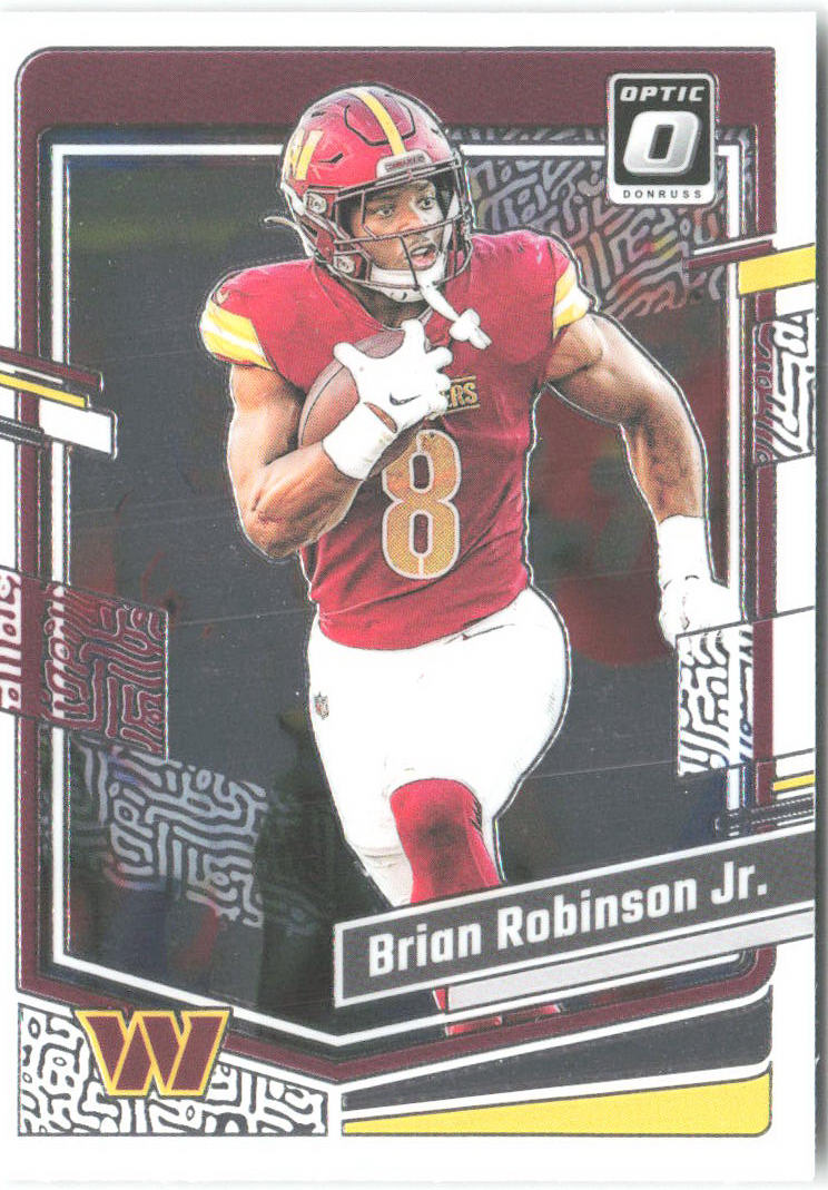 Brian Robinson Jr. Donruss Optic 195 2024 Washington Commanders