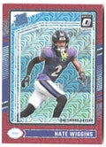 Nate Wiggins Donruss Optic - Red Mojo 281 2024 Baltimore Ravens