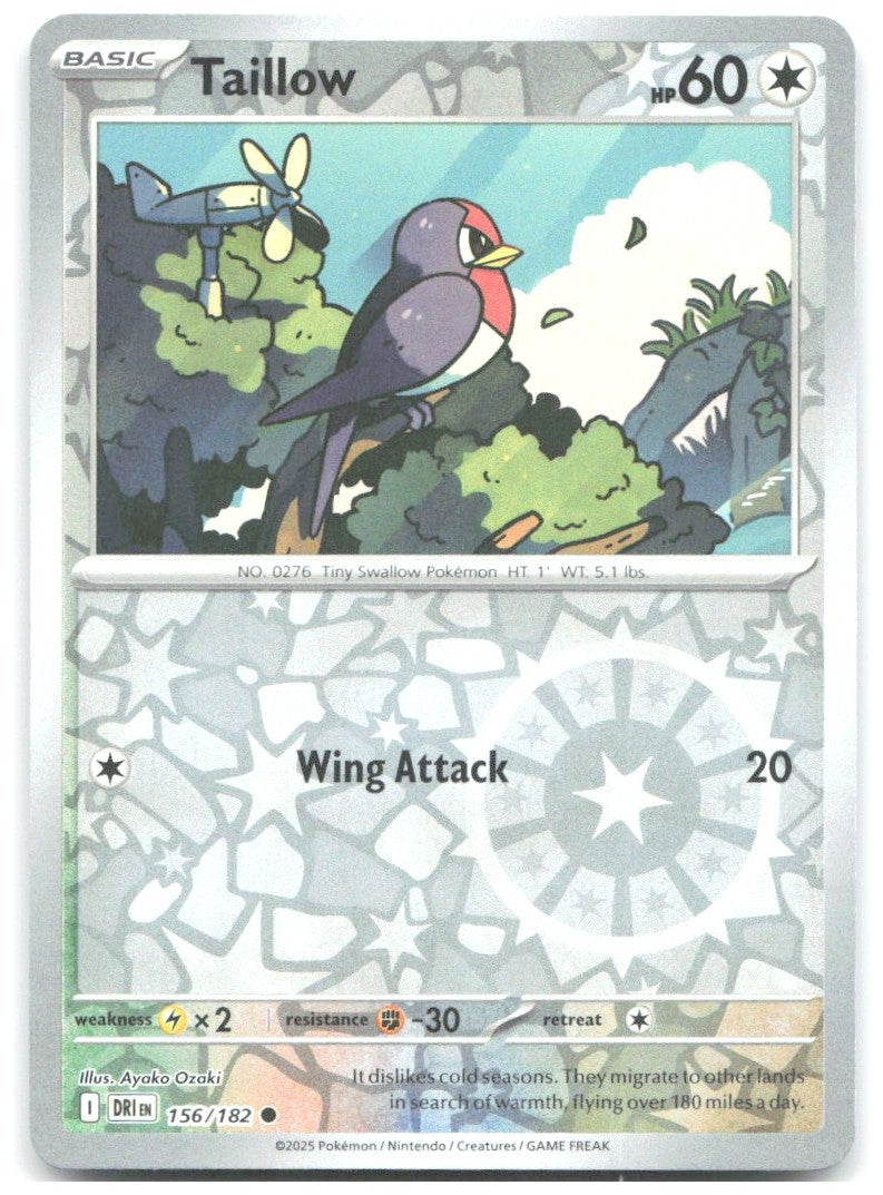 Taillow Reverse Holo Common SV10 Destined Rivals 156/182 NM Ayoko Ozaki