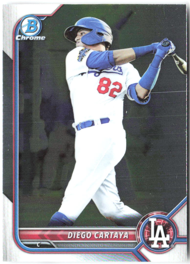 Diego Cartaya Bowman - Chrome Prospects BCP-103 2022 Los Angeles Dodgers