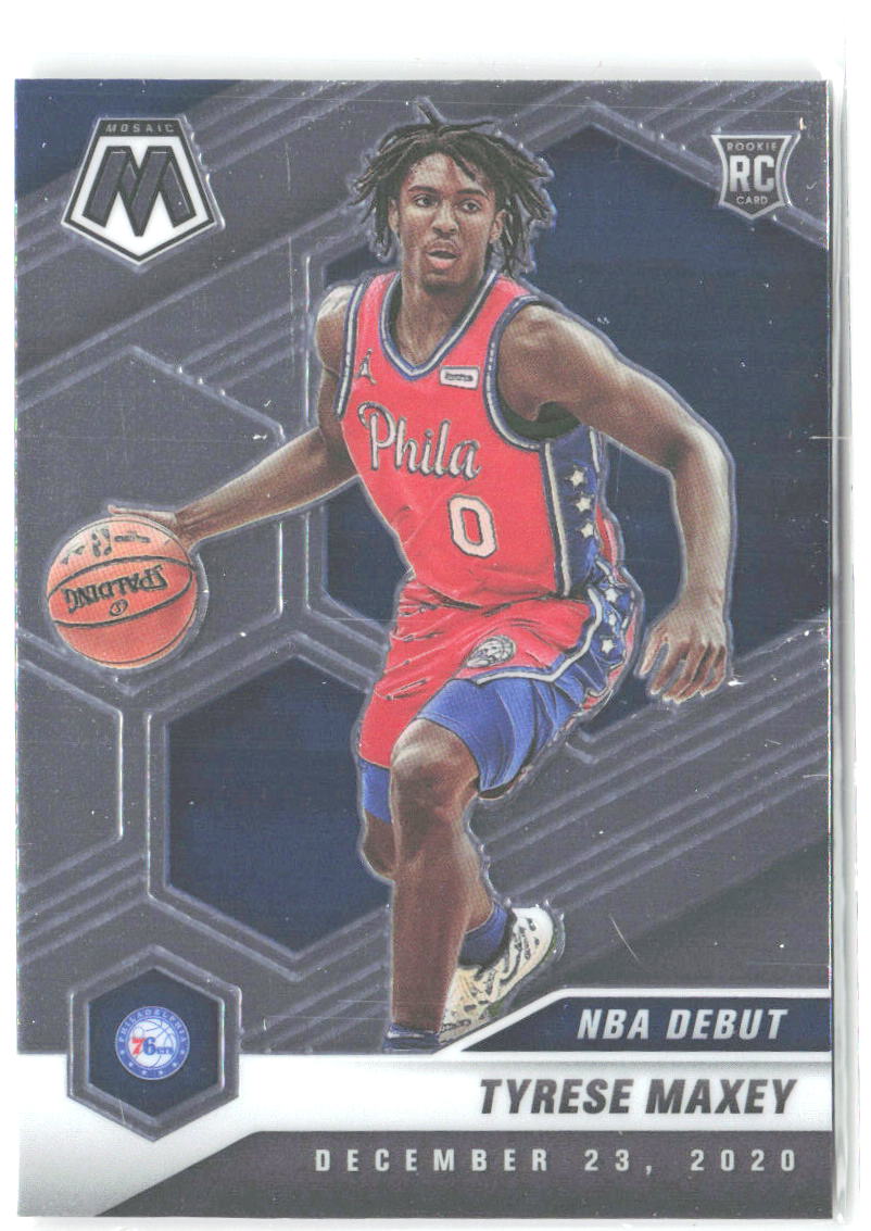 Tyrese Maxey Panini Mosaic 263 2020-21 Philadelphia 76ers