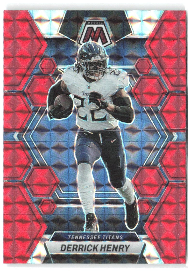 Derrick Henry Panini Mosaic - Red Mosaic 238 2023 Tennessee Titans