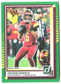 Jayden Daniels Donruss - Press Proofs Green 28 2025 Washington Commanders
