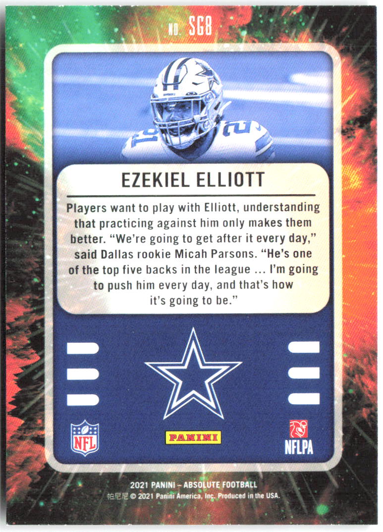 Ezekiel Elliott Panini Absolute - Star Gazing SG8 2021 Dallas Cowboys