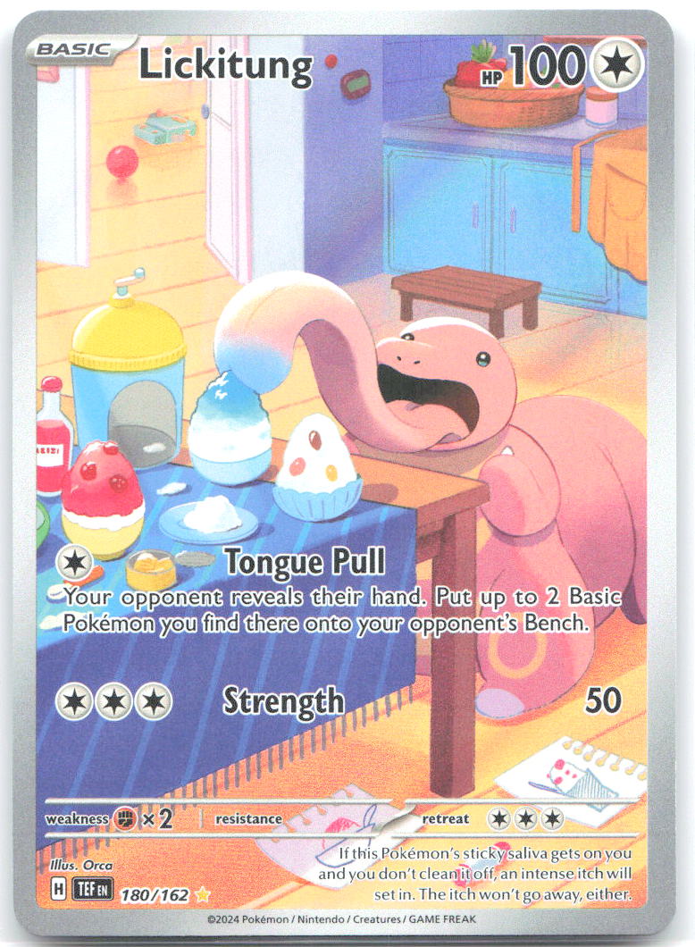 Lickitung Holo Illustration Rare SV05: Temporal Forces 180/162 NM Orca