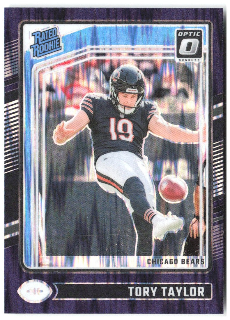 Tory Taylor Donruss Optic - Purple Shock 278 2024 Chicago Bears