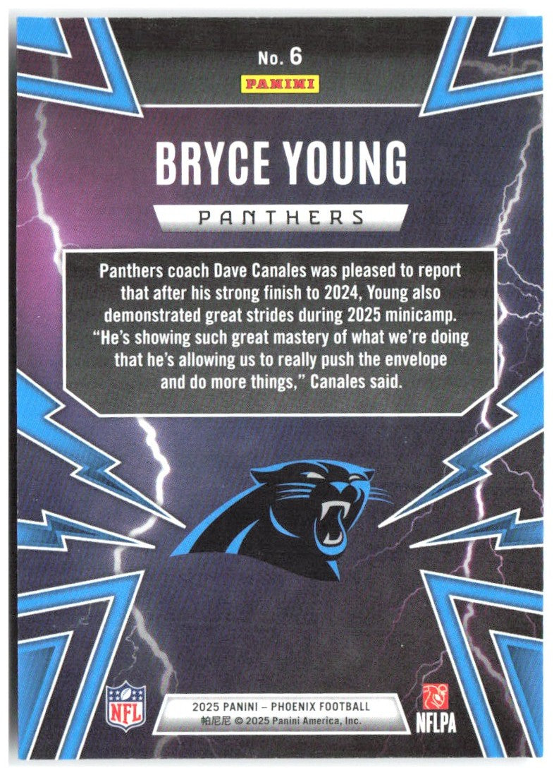 Bryce Young Panini Phoenix - Thunderbirds 6 2025 Carolina Panthers
