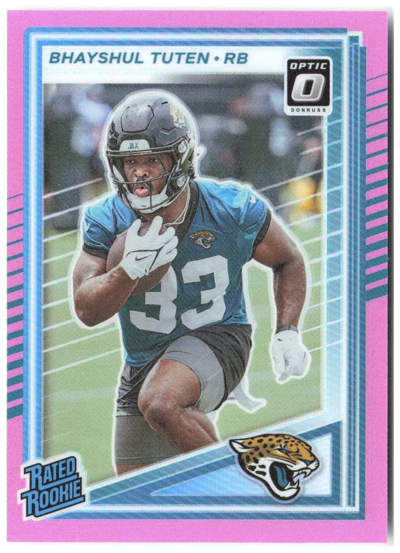 Bhayshul Tuten Donruss - Optic Rated Rookies Pink 333 2025 Jacksonville Jaguars