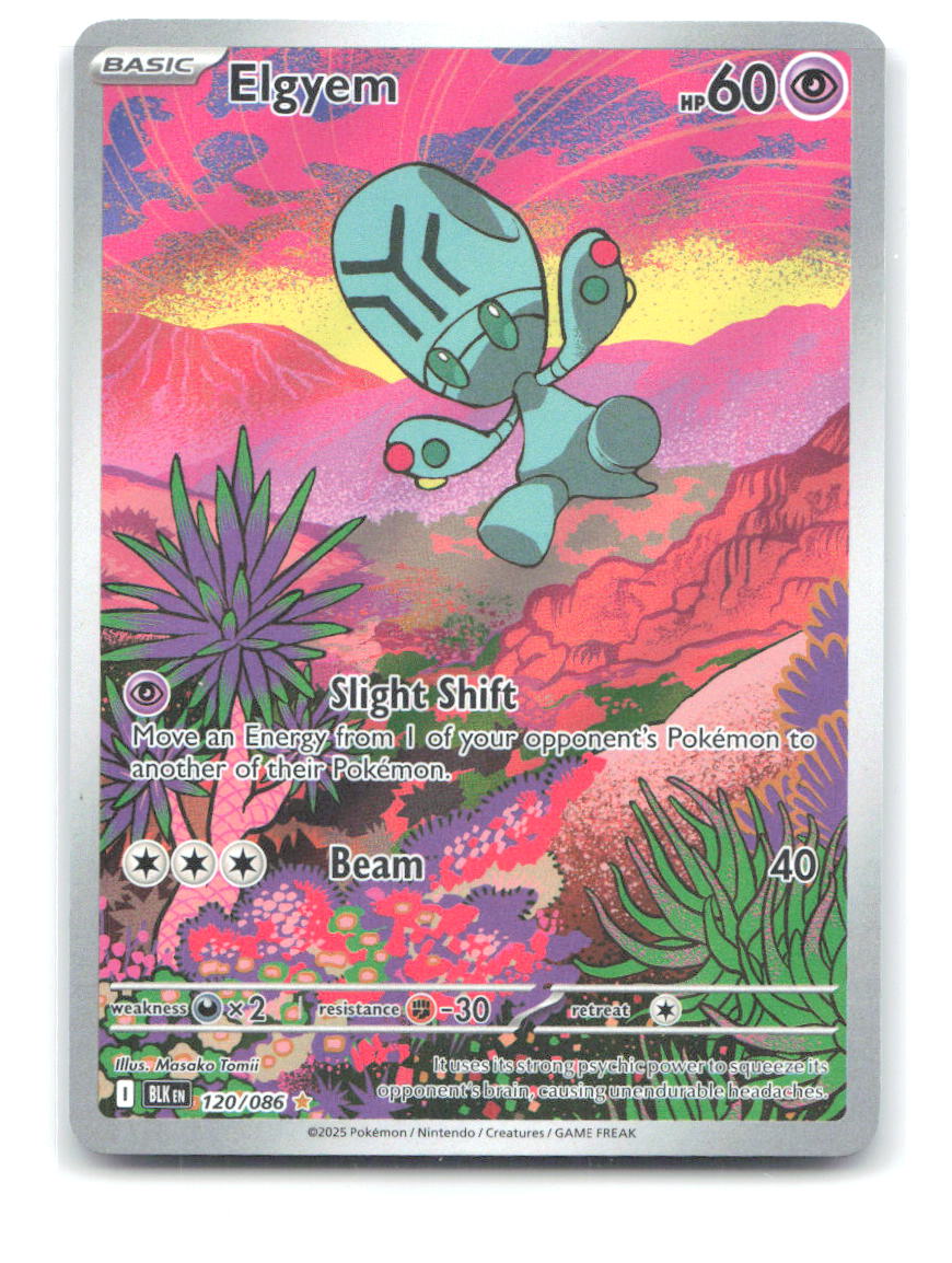 Elgyem Holo Illustration Rare SV: Black Bolt 120/086 NM Masako Tomii