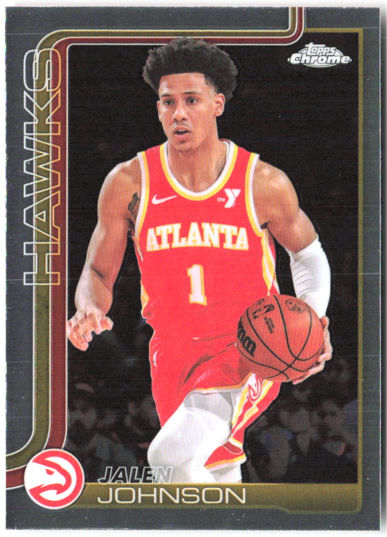 Jalen Johnson Topps Chrome 56 2025-26 Atlanta Hawks