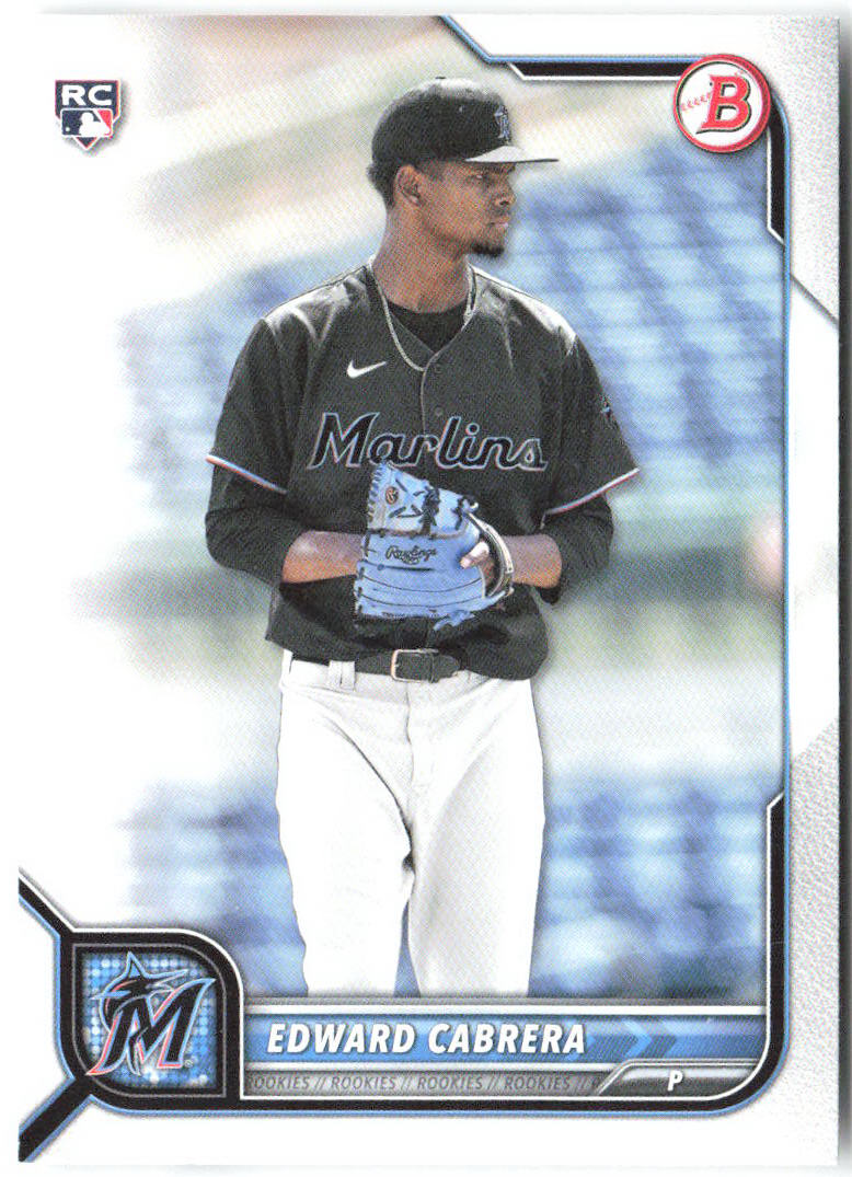 Edward Cabrera Bowman 78 2022 Miami Marlins RC