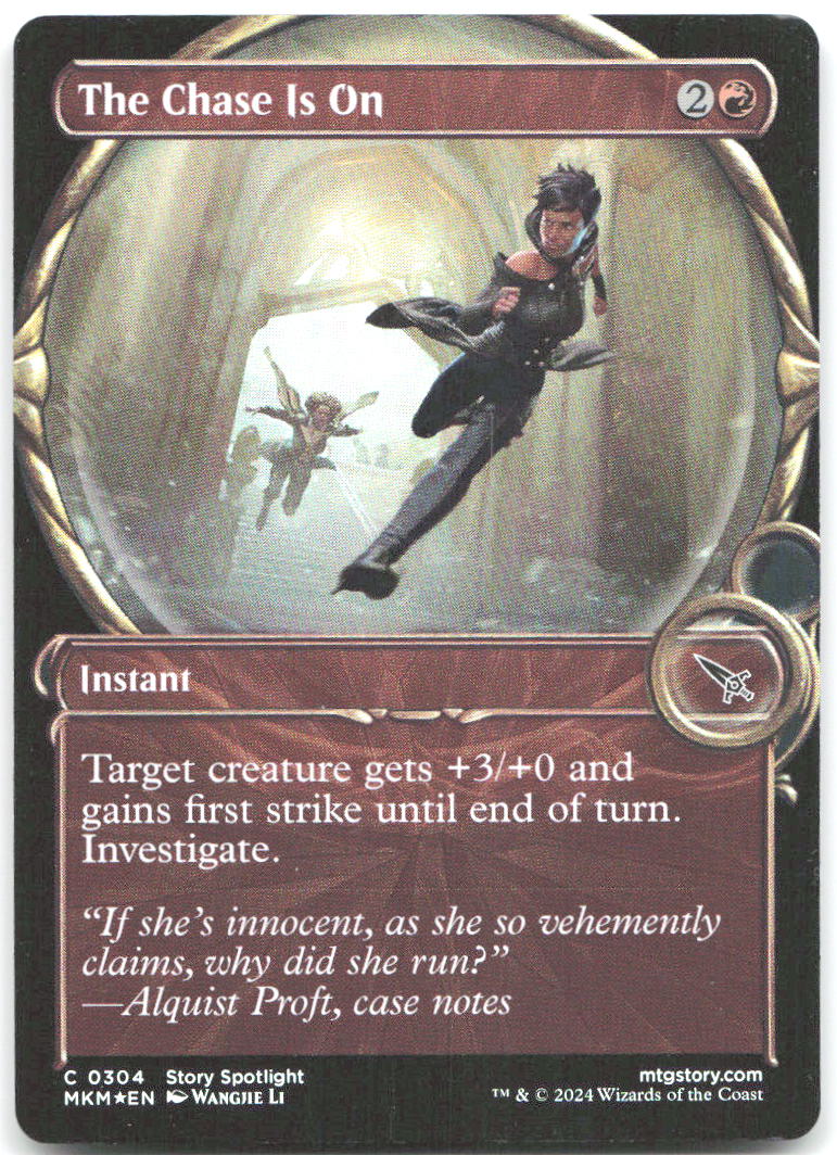The Chase Is On Showcase Foil C Murders at Karlov Manor 304 NM Wagner Li