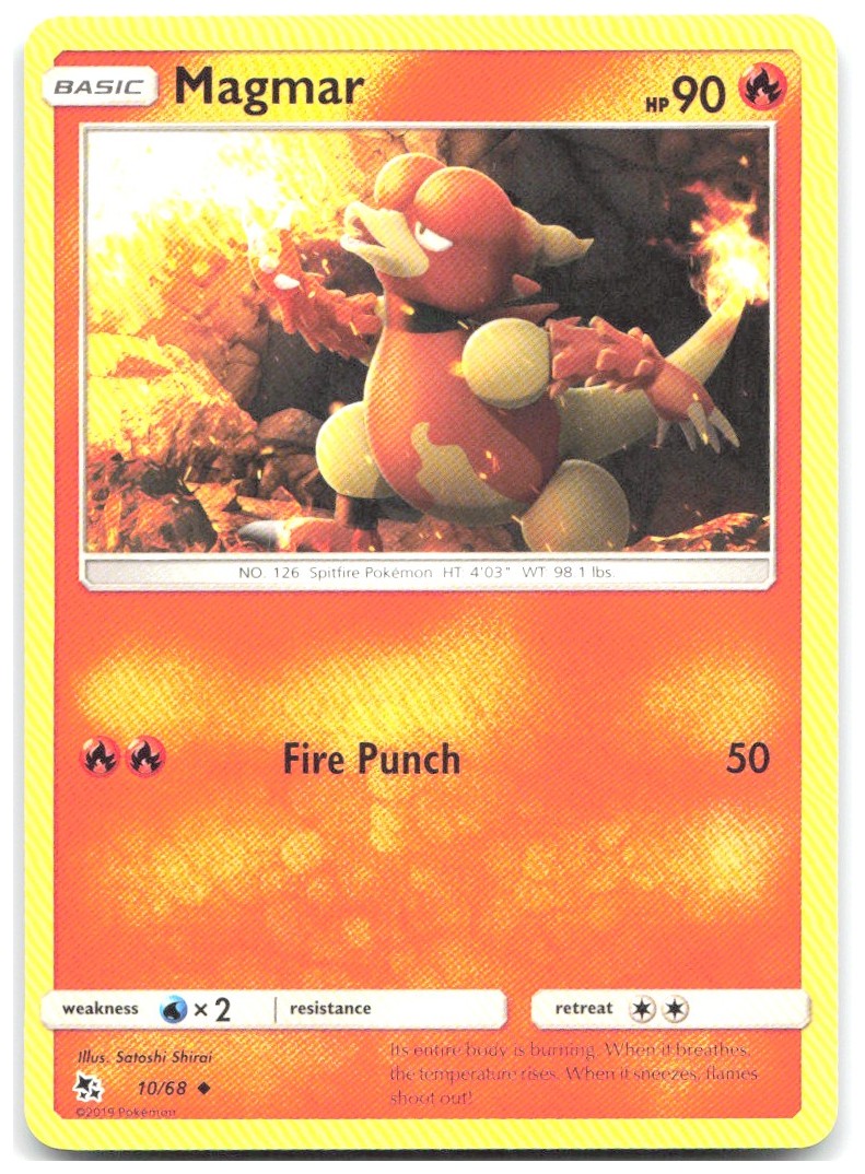 Magmar Uncommon Hidden Fates 10/68 NM Satoshi Shirai