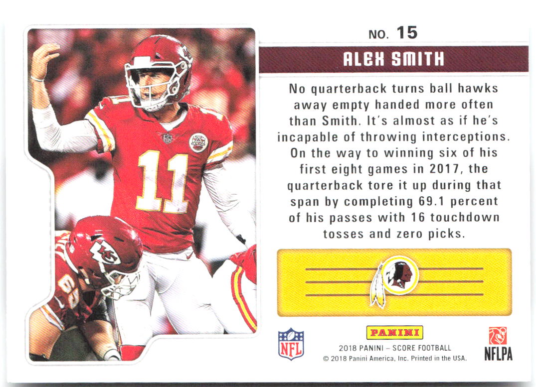 Alex Smith Score - Signal Callers 15 2018 Washington Redskins
