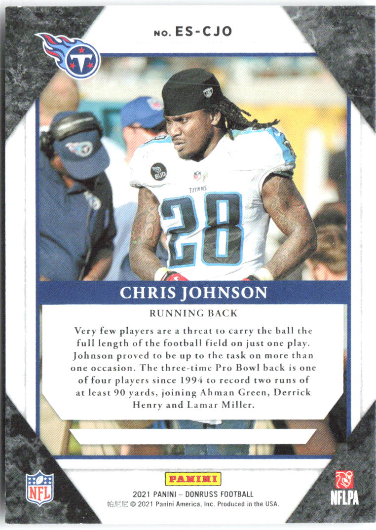 Chris Johnson Donruss - Elite Series ES-CJO 2021 Tennessee Titans