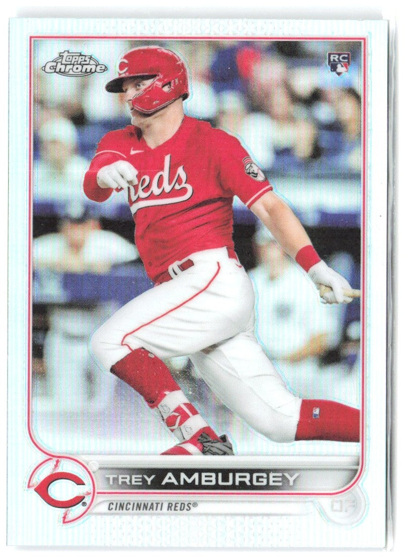 Trey Amburgey Topps Chrome - Refractor 61 2022 Cincinnati Reds