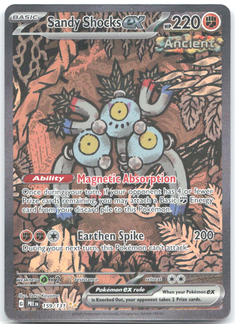 Sandy Shocks ex Holo Special Illustration Rare SV: Prismatic Evolutions 159/131 NM Tetsu Kayama