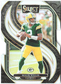 Malik Willis Panini Select - Silver Prizm Die Cut 180 2024 Green Bay Packers