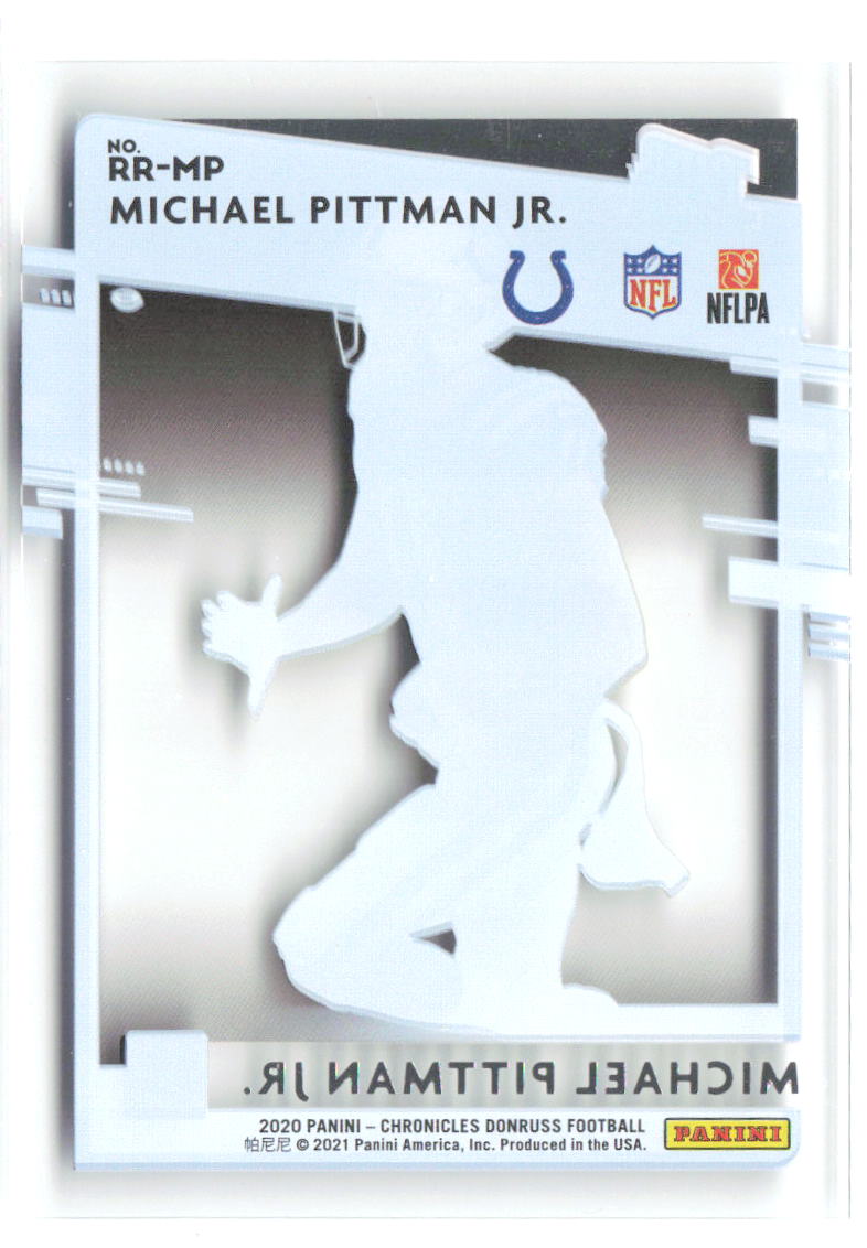 Michael Pittman Jr. Chronicles - Clearly Donruss Rated Rookies RR-MP 2020 Colts