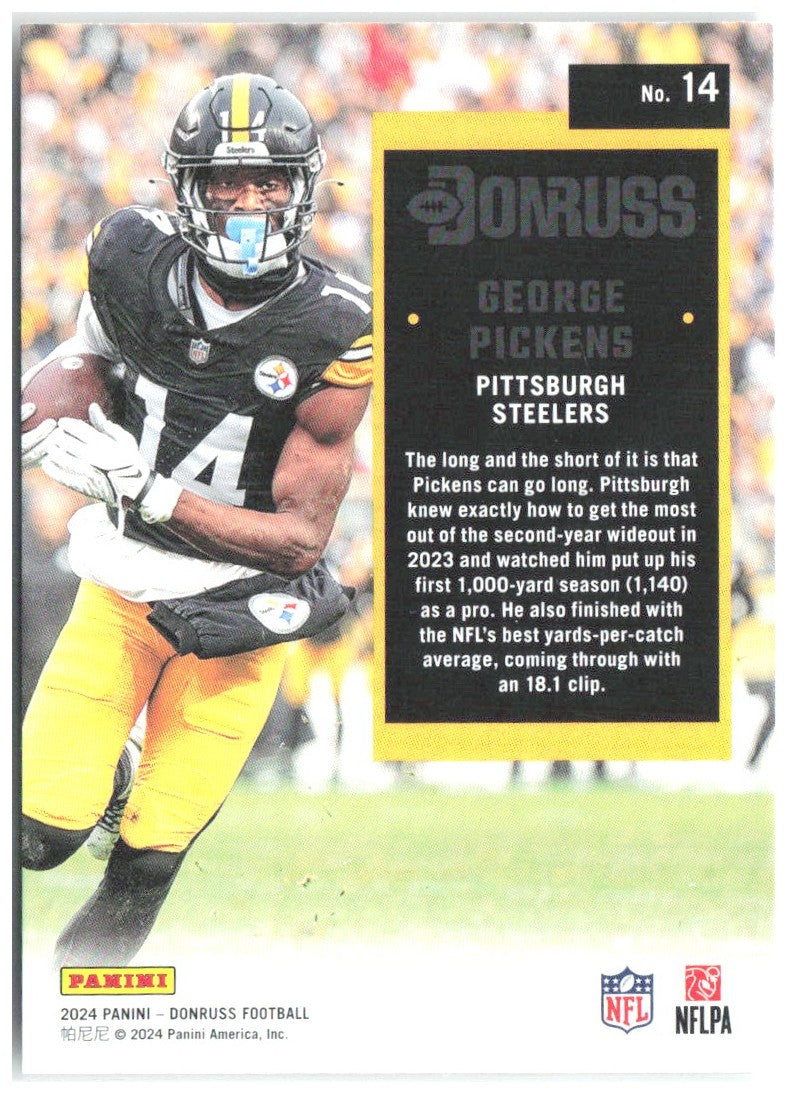 George Pickens Donruss - Retro 1994 14 2024 Pittsburgh Steelers