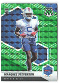 Marquez Stevenson Panini Mosaic - Prizm Green 390 2021 Buffalo Bills