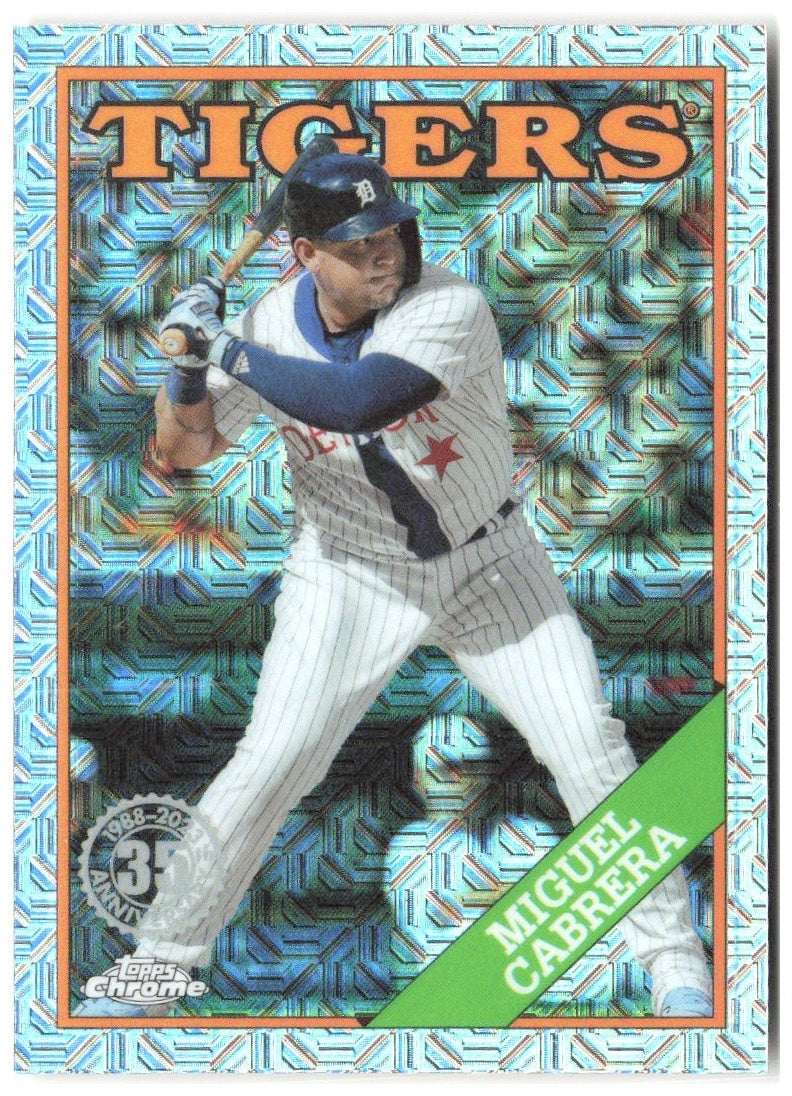 Miguel Cabrera 1988 Topps 35th Anniversary Chrome Series One T88C-71 2023 Tigers