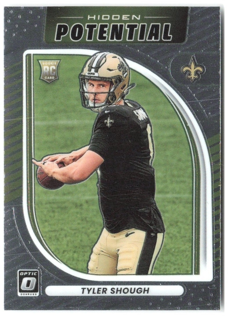 Tyler Shough Donruss Optic - Hidden Potential 12 2025 New Orleans Saints