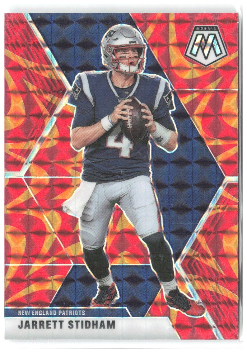 Jarrett Stidham Mosaic - Prizm Reactive Orange 139 2020 New England Patriots