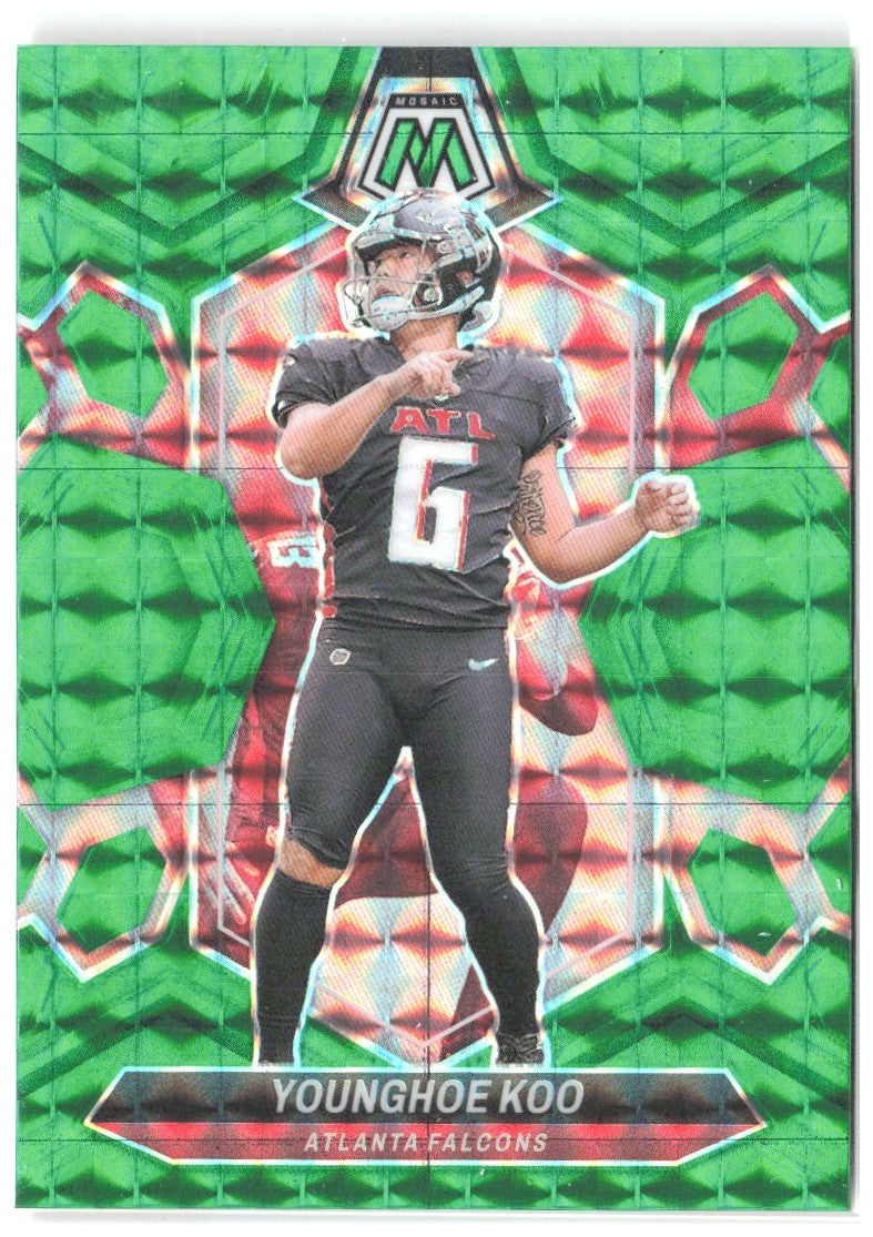 Younghoe Koo Panini Mosaic - Mosaic Green 14 2024 Atlanta Falcons