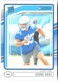 Sione Vaki Donruss 332 2024 Detroit Lions RC