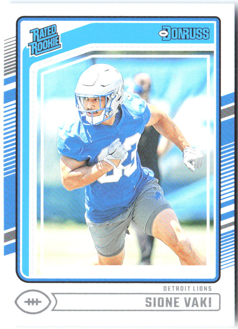 Sione Vaki Donruss 332 2024 Detroit Lions RC