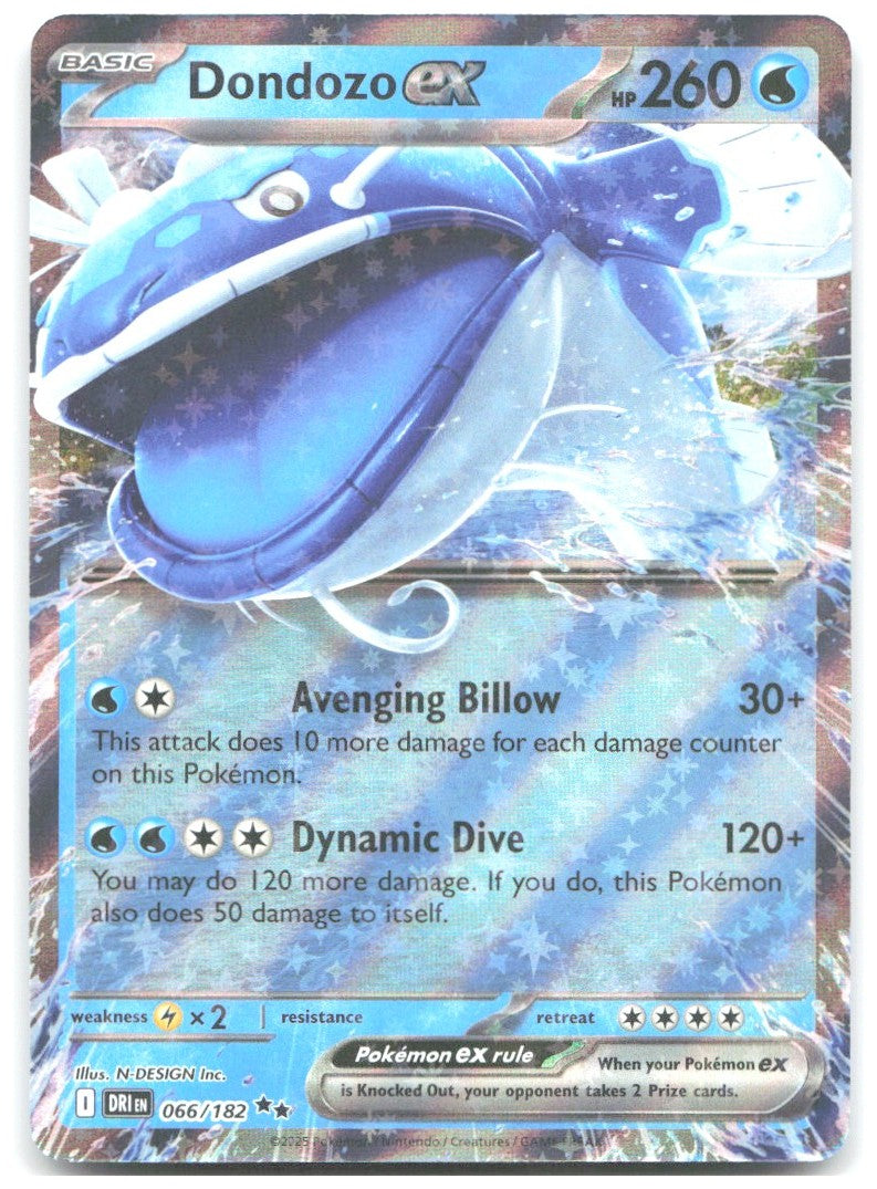Dondozo ex Holo Double Rare SV10 Destined Rivals 066/182 NM Amelicart
