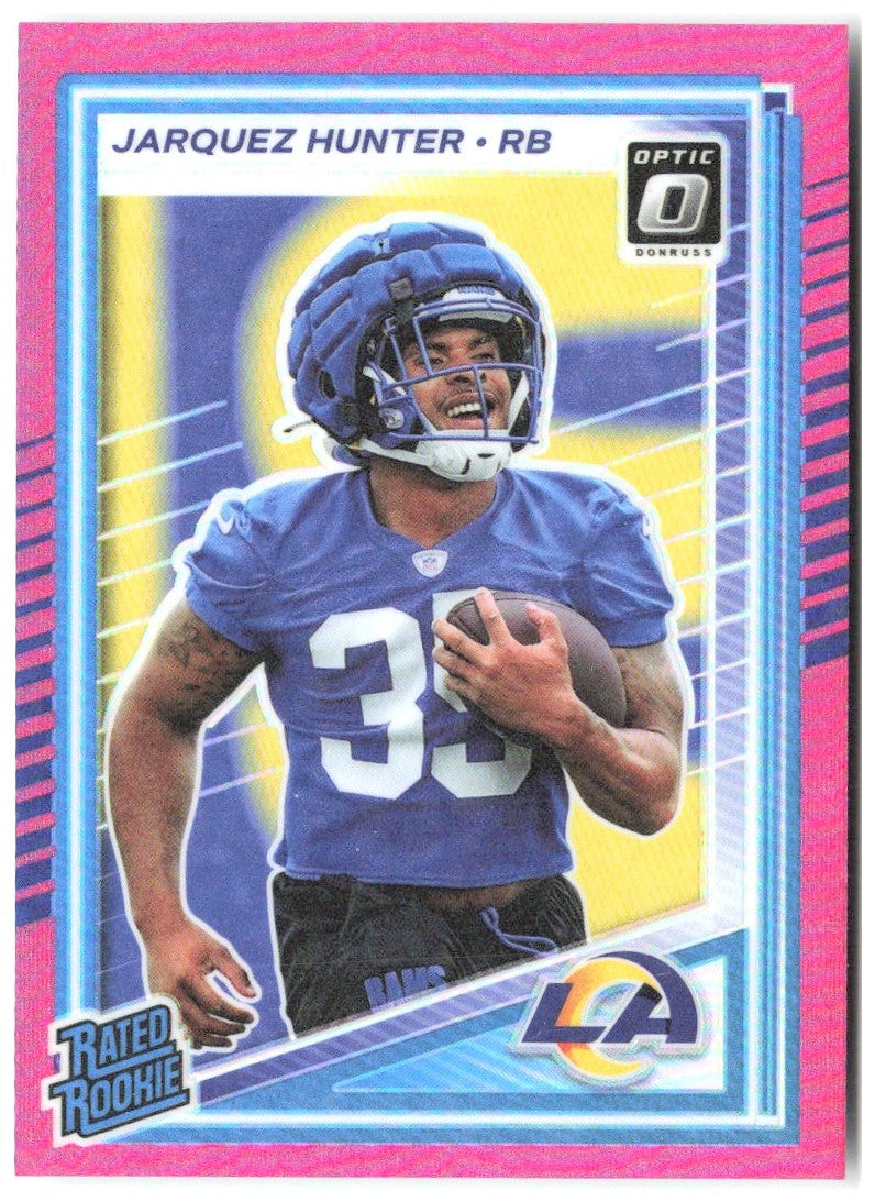 Jarquez Hunter Donruss Optic - Pink 292 2025 Los Angeles Rams