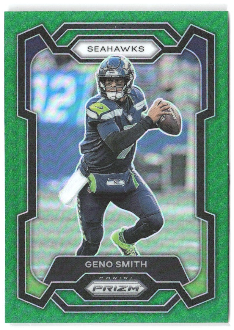 Geno Smith Panini Prizm - Green 258 2023 Seattle Seahawks