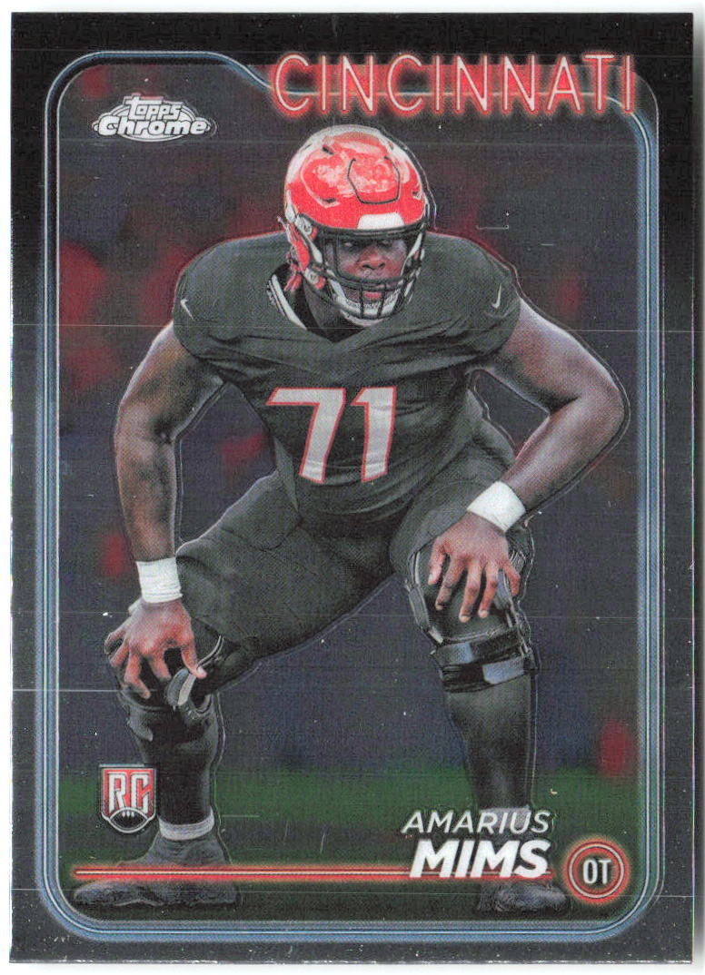 Amarius Mims Topps Chrome 271 2024 Cincinnati Bengals RC