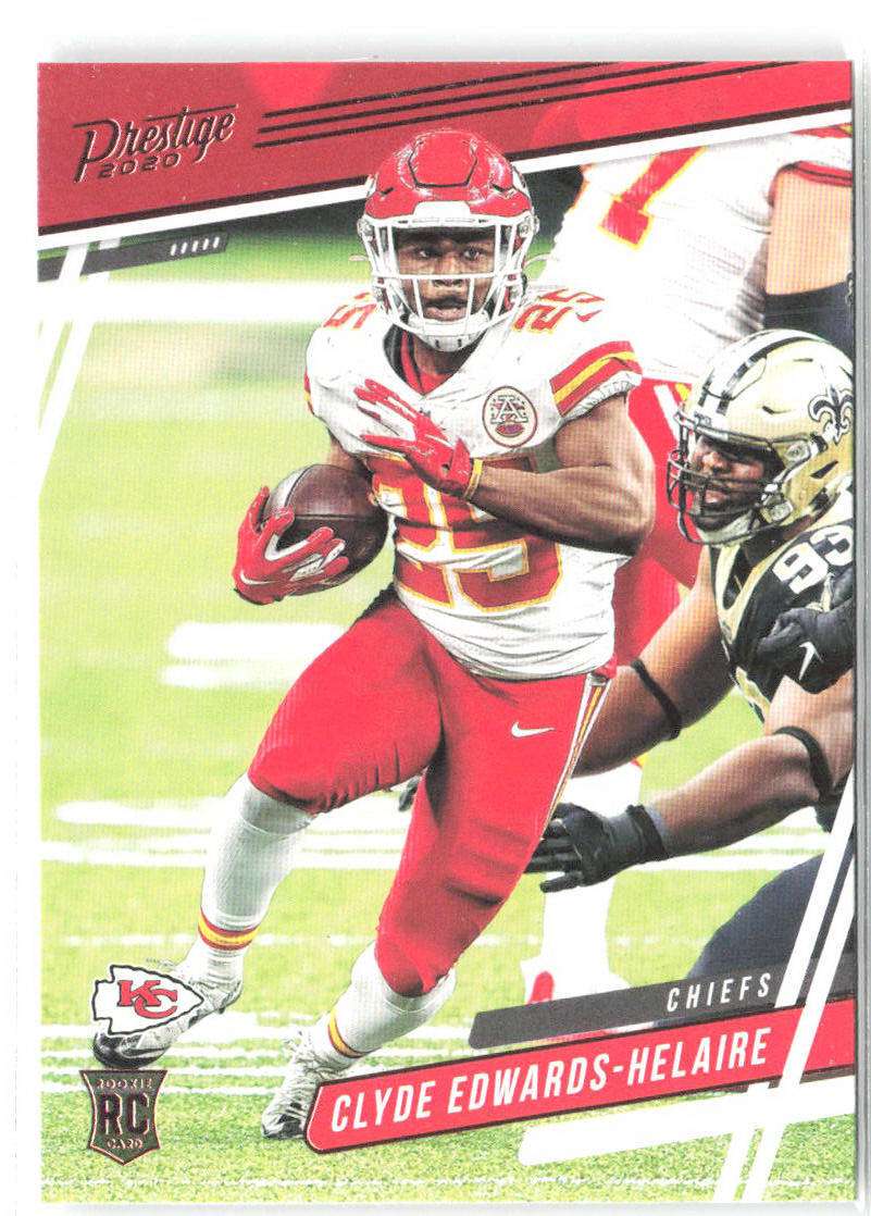 Clyde Edwards-Helaire Panini Chronicles Prestige Rookies Update 318 2020 Chiefs