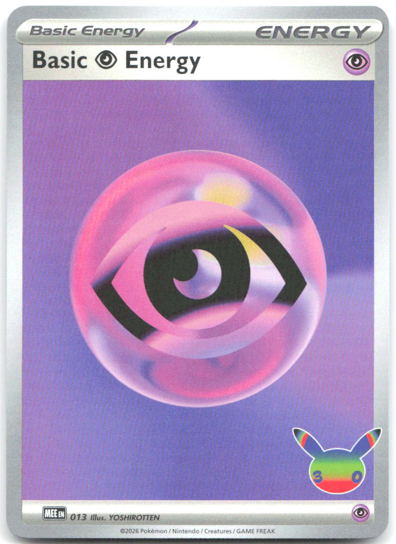 Basic Psychic Energy 30th Celebration Holo Futuristic Rare 013 NM YOSHIROTTEN