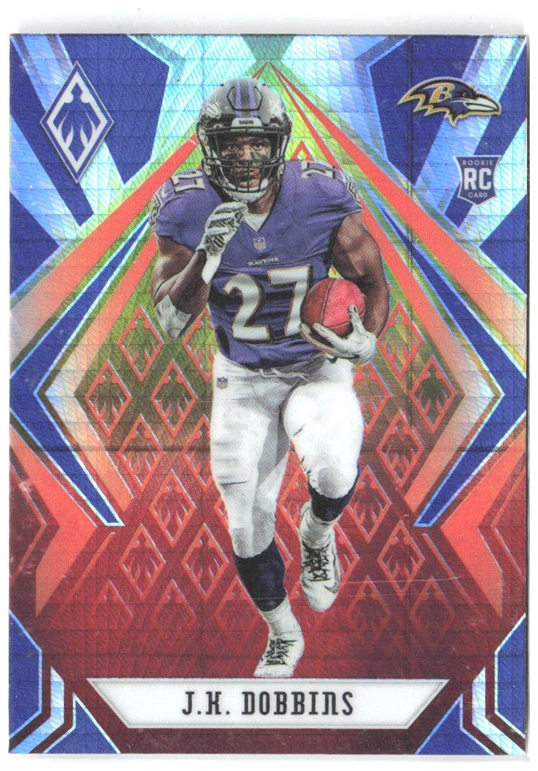 J.K. Dobbins Panini Phoenix - Fire Burst 115 2020 Baltimore Ravens
