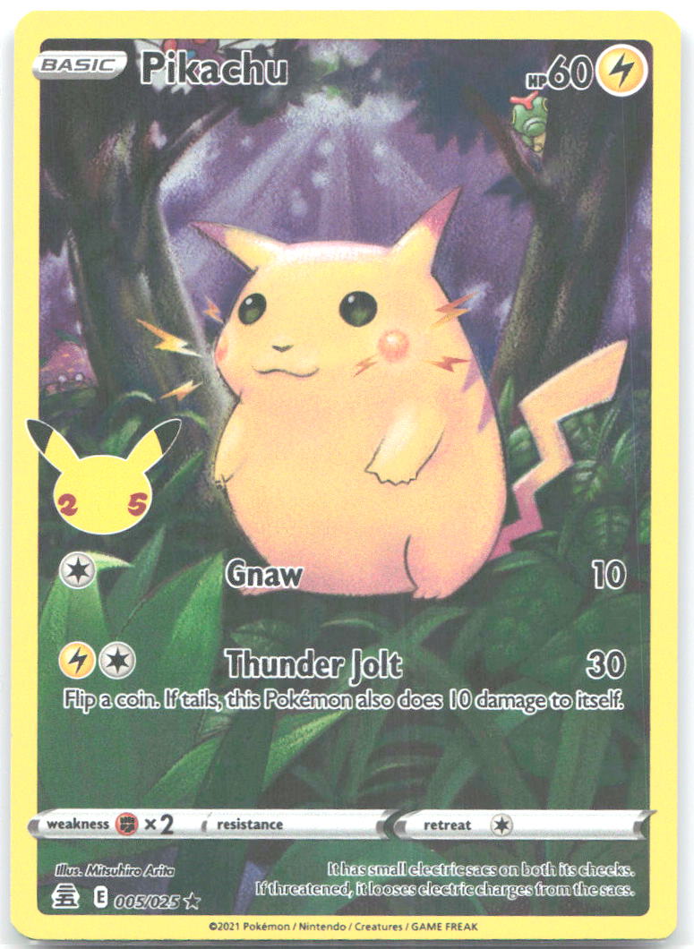 Pikachu Holo Rare Celebrations 005/025 NM Mitsuhiro Arita