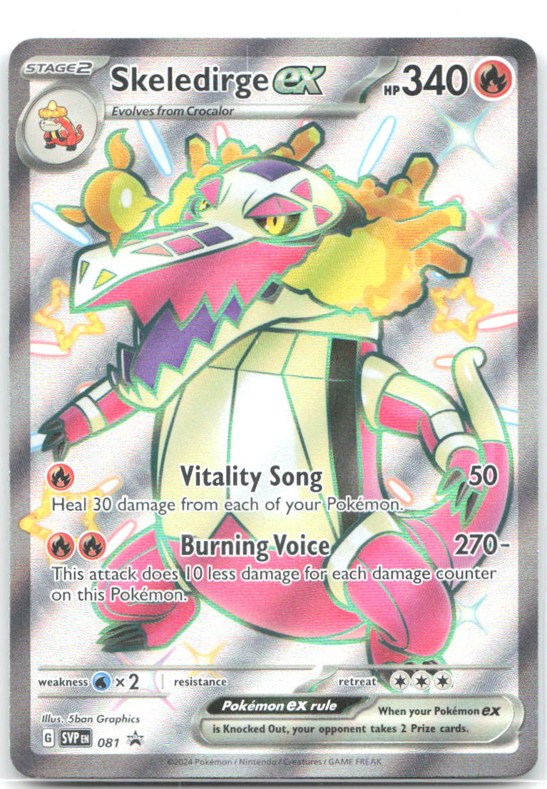 Skeledirge ex Holo Promo SV: Scarlet & Violet Promo Cards 081 NM 5ban Graphics